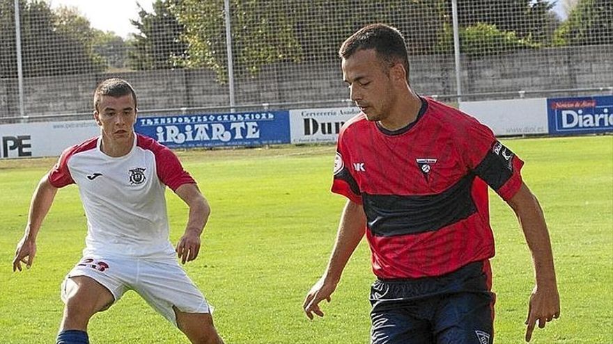 El partido de ayer en Olaranbe sonrió a los visitantes.