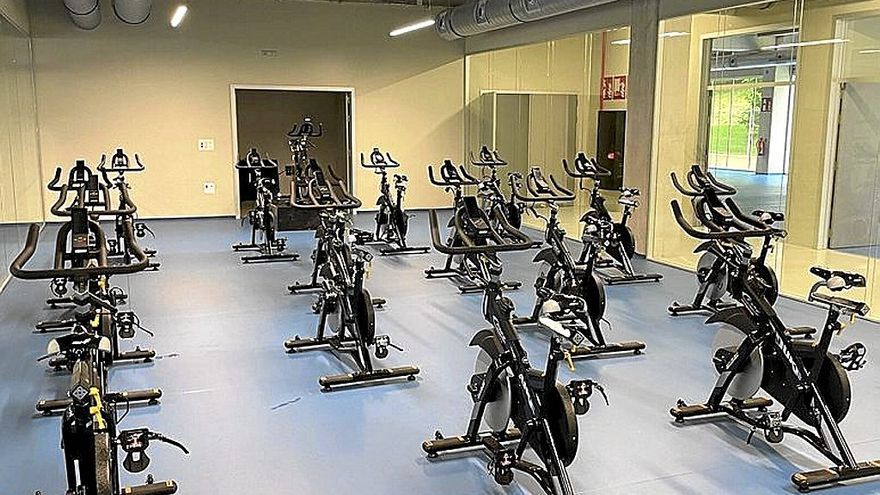 La sala de spinning del nuevo polideportivo de Urnieta. | FOTO: N.G.