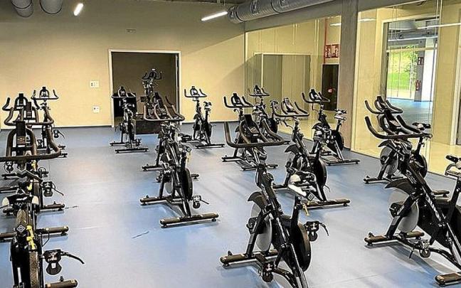 La sala de spinning del nuevo polideportivo de Urnieta. | FOTO: N.G.