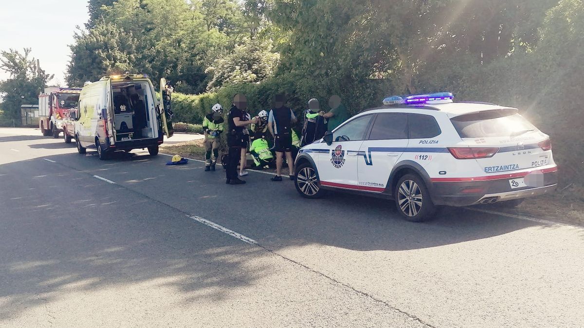 Accidente en la red viaria alavesa, ajeno a la información