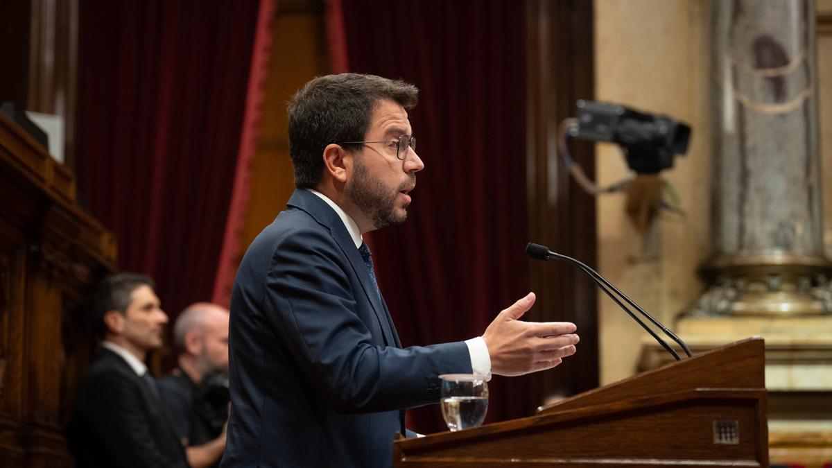 El Parlament rechaza que Aragonès se someta a una cuestión de confianza