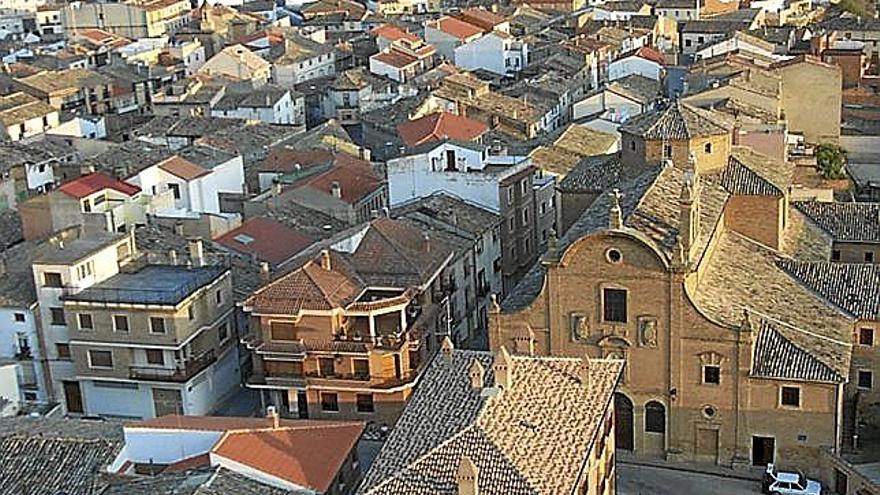 Vista de Villafranca, desde la torre de la iglesia.