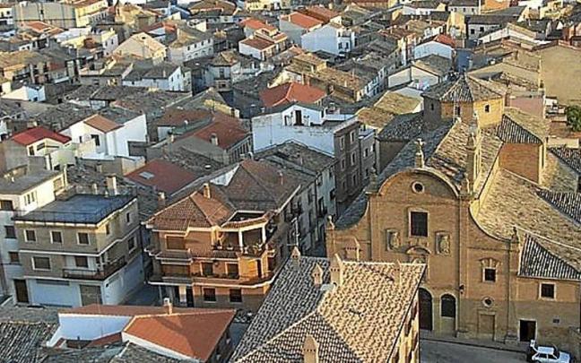 Vista de Villafranca, desde la torre de la iglesia.