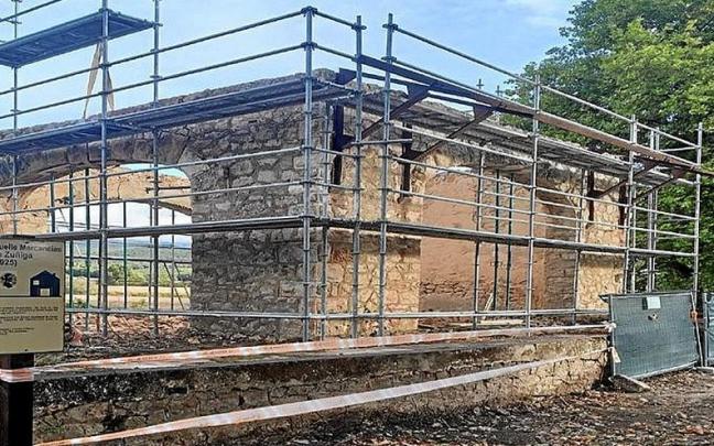 Estado de las obras del muelle de la antigua estaci&oacute;n.