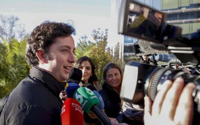 Francisco Nicolás Gómez Iglesias a su llegada a la Audiencia de Madrid.
