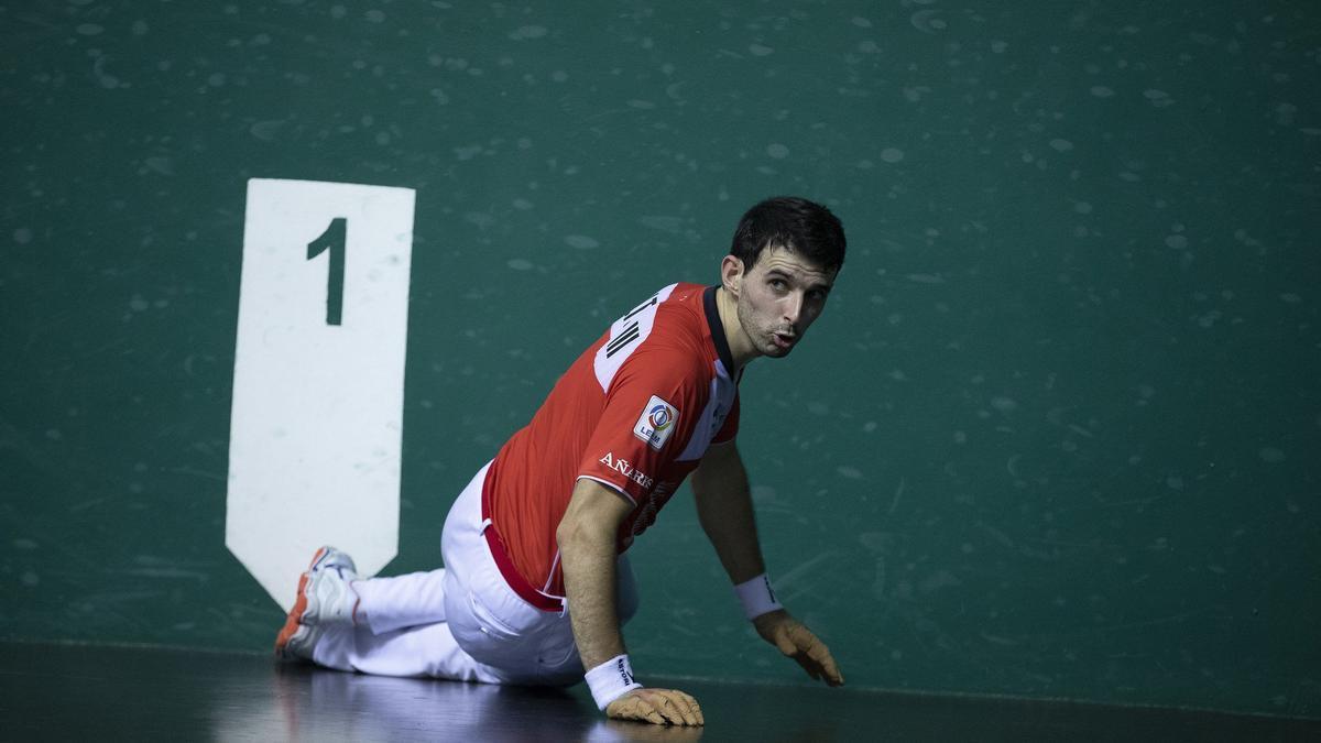 Altuna, durante un partido en el Labrit.