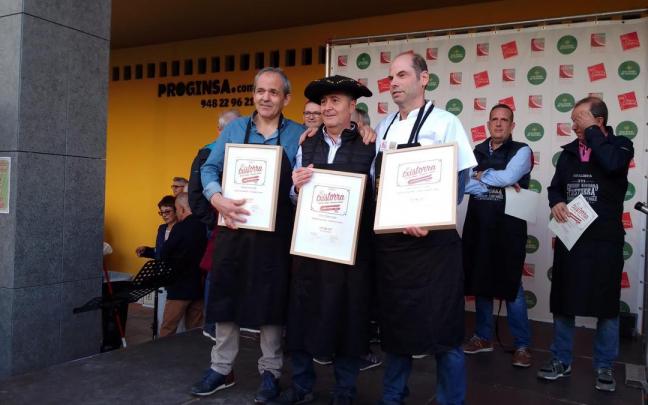 Podio del 16&ordm; Concurso de Txistorra de Navarra.