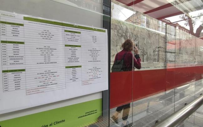 Para mañana hay convocada una huelga de 24 horas en las líneas de Ezkerraldea y Meatzaldea de Bizkaibus