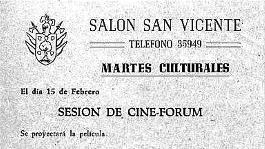 Cartel de una sesión de los cincuenta en el FAS.