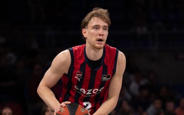 Raieste, durante el partido de ayer