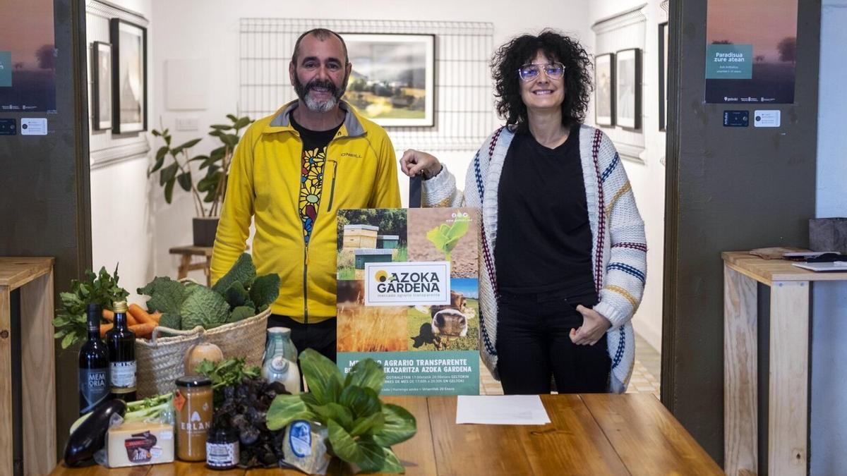 Josu Armendariz y Katrin Ginea, en Geltoki.