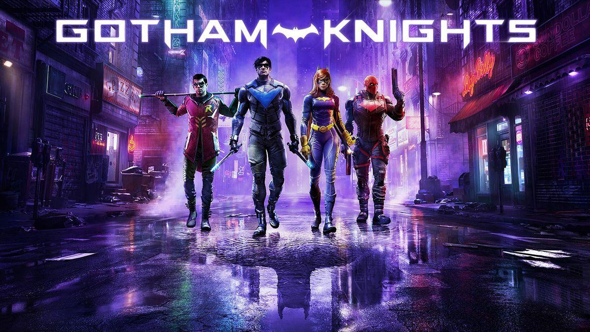 Caratula del videojuego 'Gotham Knights'.