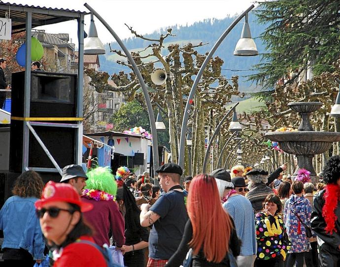 El paseo San Francisco, un día de Carnaval de este año.