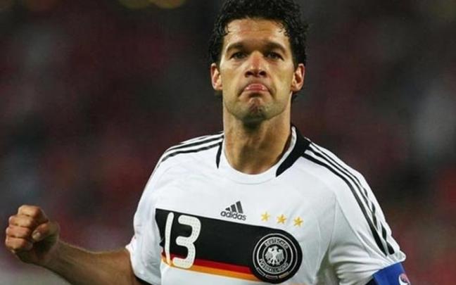 Michael Ballack, con la selección alemana. Michael Ballack, con la selección alemana.