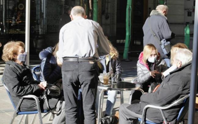 Terraza de un bar en Vitoria