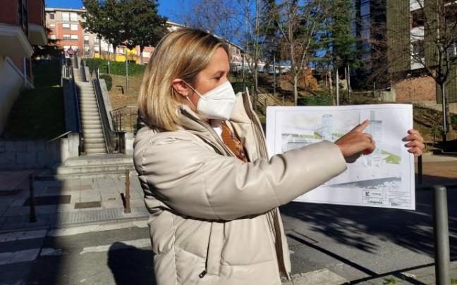 La alcaldesa Amaia del Campo presentó ayer el proyecto.