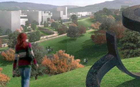 Infografía que muestra cómo será el nuevo parque de Serralta en Barakaldo.