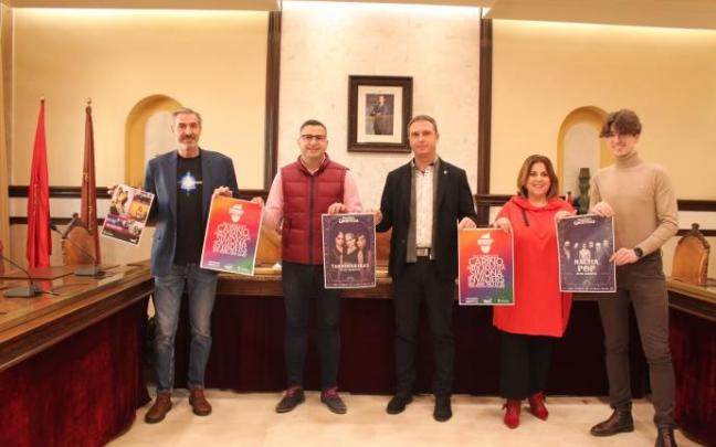 Los organizadores de los conciertos en el momento de la presentación Los organizadores de los conciertos en el momento de la presentación