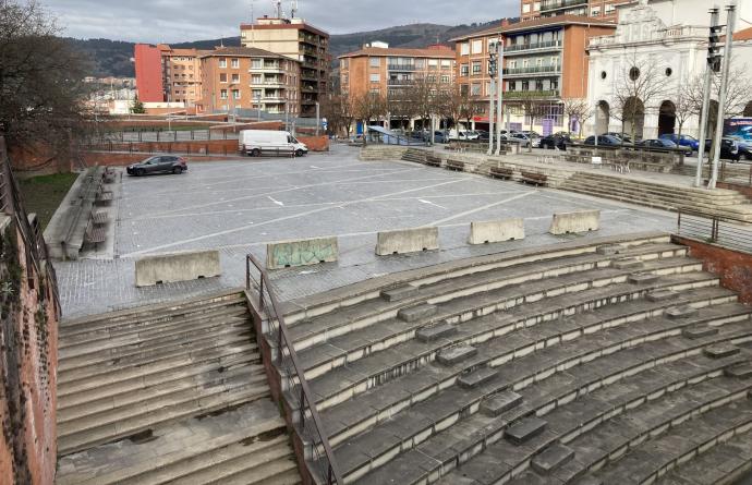 La plaza se volverá a usar como zona de esparcimiento.