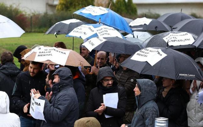 Protesta de la plantilla de Siemens Gamesa el pasado noviembre. Protesta de la plantilla de Siemens Gamesa el pasado noviembre.