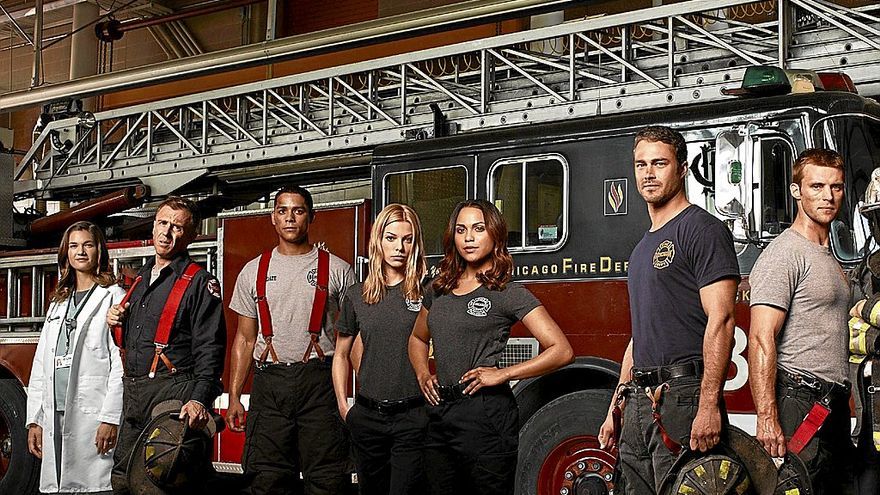 Elenco principal de la serie ‘Chicago Fire’. | FOTO: MEDIASET