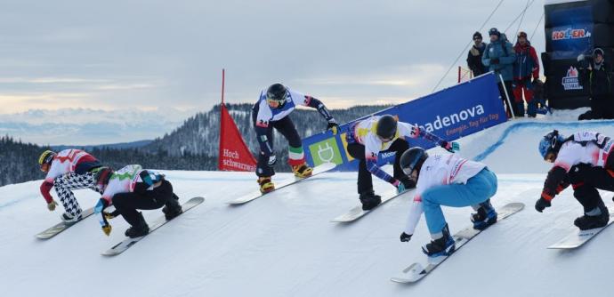 Competición de snowboard.