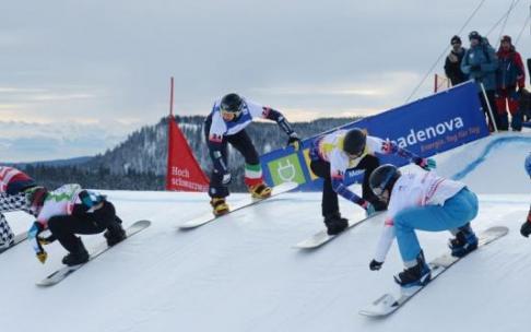 Competición de snowboard.