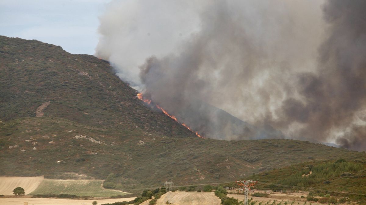 Incendio en Zambrana