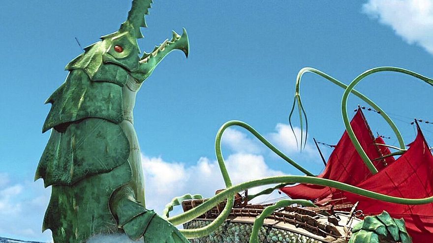 Netflixek estreinatu duen “The Sea Beast” animaziozko film berriaren irudia. | ARGAZKIA: NETFLIX