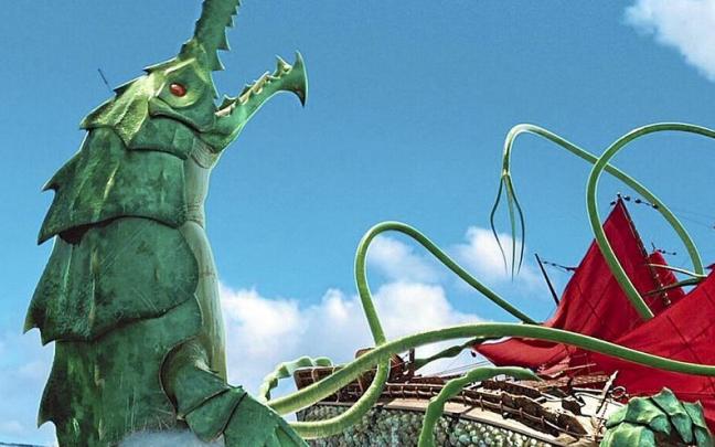 Netflixek estreinatu duen &ldquo;The Sea Beast&rdquo; animaziozko film berriaren irudia. | ARGAZKIA: NETFLIX
