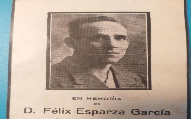 Junto a estas l&iacute;neas, recordatorio en memoria de F&eacute;lix Esparza.