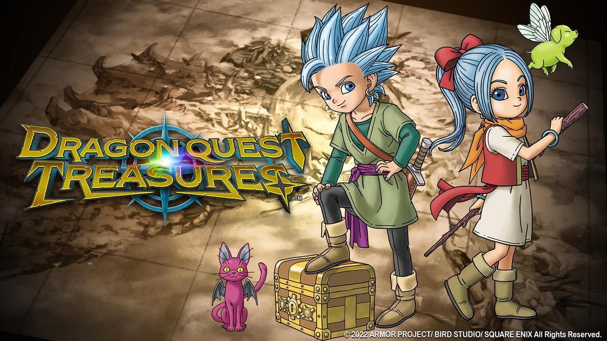 Ilustración oficial de Dragon Quest Treasures.