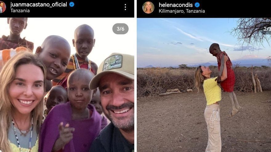 Las fotos de Juanma Castaño y Helena Condis en Instagram con niños africanos que desataron la polémica