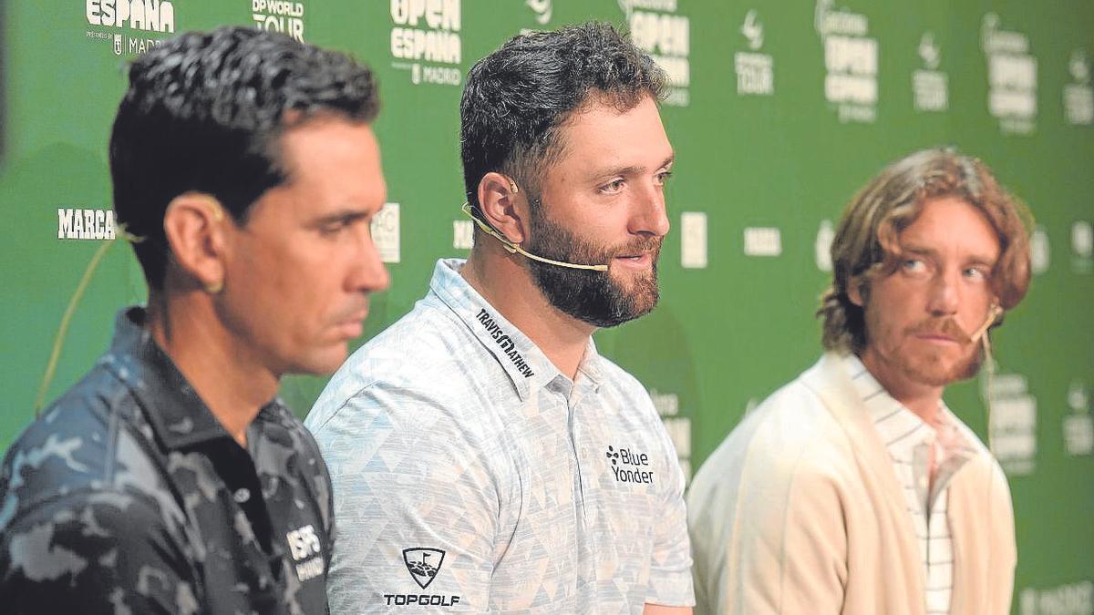 Rafa Cabrera, Jon Rahm y Tommy Fleetwood. | FOTO: EFE