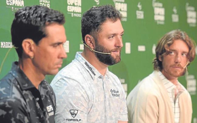 Rafa Cabrera, Jon Rahm y Tommy Fleetwood. | FOTO: EFE