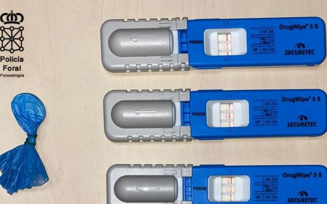 Test de drogas realizados por la Polic&iacute;a Foral al conductor.