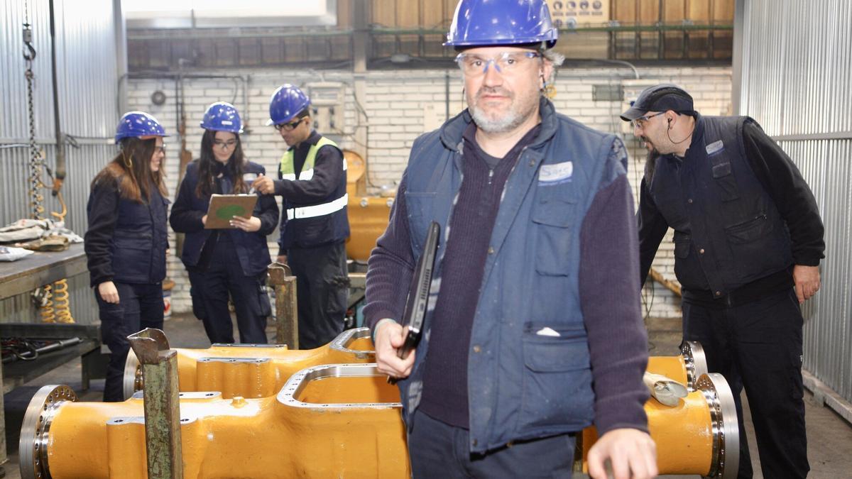 David Rupérez, uno de los grandes partícipes del galardón, en las instalaciones de Castmetal de Jundiz.