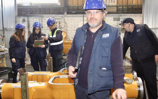 David Rup&eacute;rez, uno de los grandes part&iacute;cipes del galard&oacute;n, en las instalaciones de Castmetal de Jundiz.