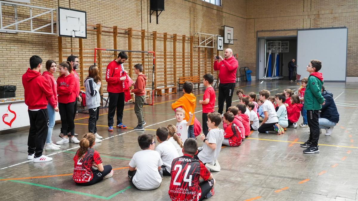 Pablo Larrumbide en las jornadas de tecnificación organizadas por Corazonistas