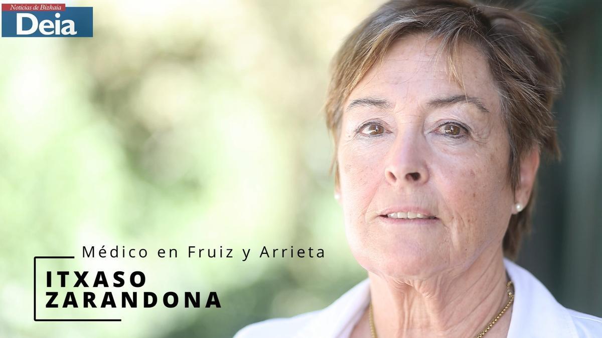 Itxaso Zarandona Altuna, médica de Arrieta y Fruiz durante tres décadas