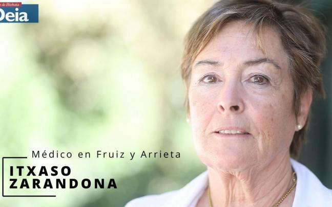 Itxaso Zarandona Altuna, médica de Arrieta y Fruiz durante tres décadas