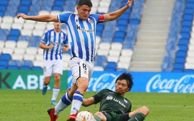 Aritz Aldasoro, en un lance del partido del Sanse ante el Leganés Aritz Aldasoro, en un lance del partido del Sanse ante el Leganés