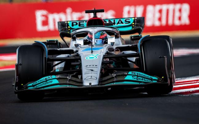 George Russell (Mercedes) saldrá primero en el Gran Premio de Hungría. George Russell (Mercedes) saldrá primero en el Gran Premio de Hungría.