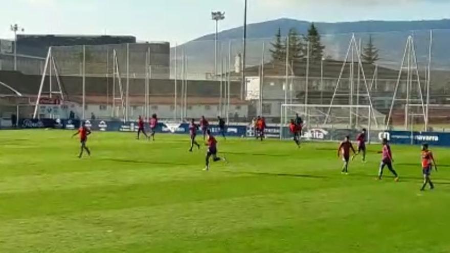 Entrenamiento de Osasuna en Tajonar del domingo 18 de diciembre