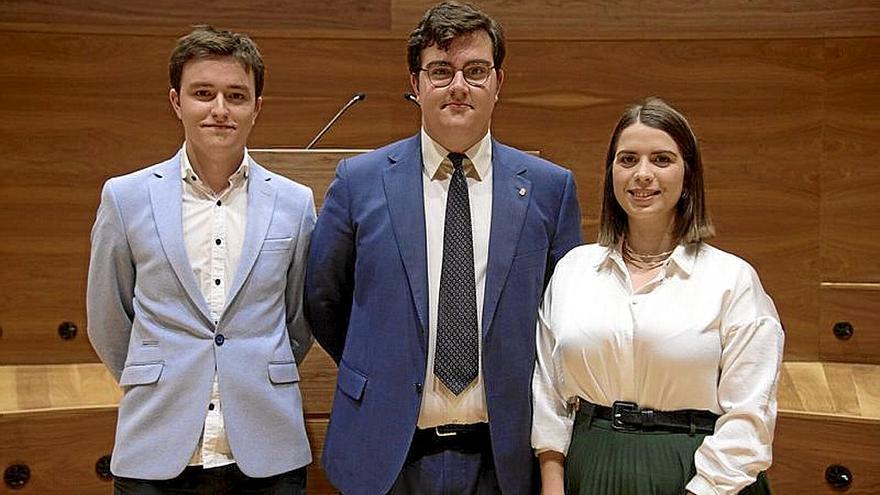 Iván Hernández, Alberto Guijarro y Lorena Burriel-Catalán.