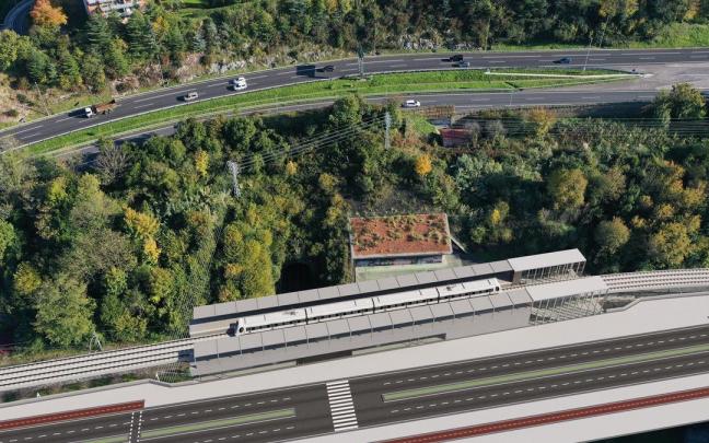 Montaje del proyecto del intercambiador de Riberas de Loiola