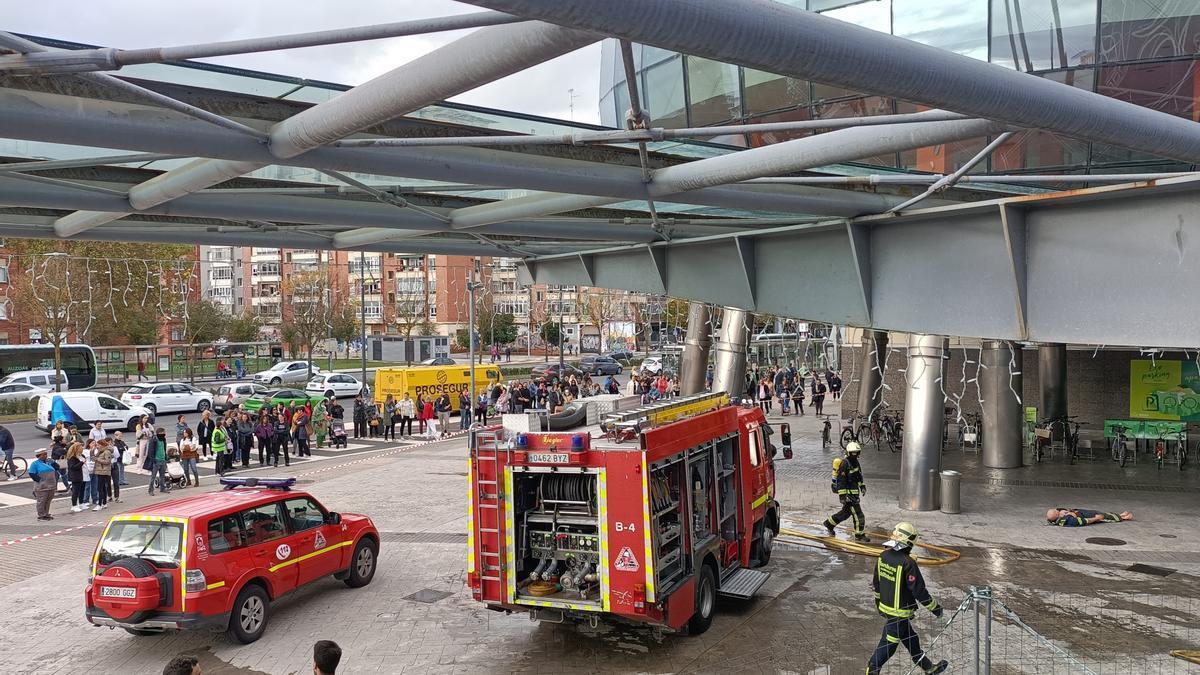 Simulacro en el Boulevard