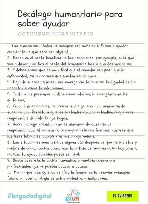 Decálogo humanitario