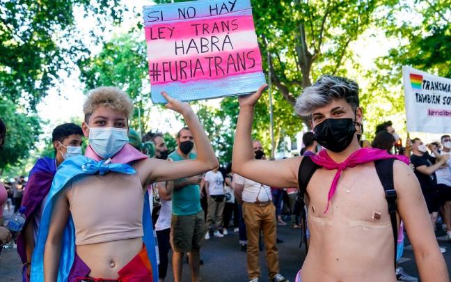 Jóvenes reclaman la aprobación de la Ley Trans