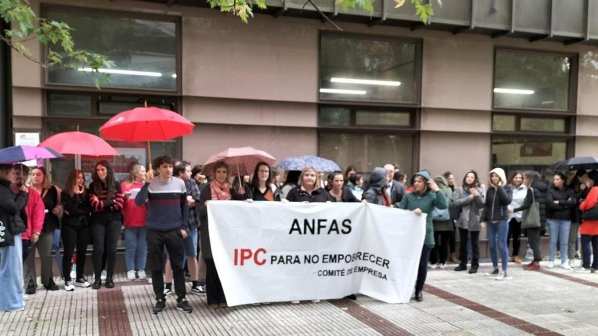 Concentración de la plantilla de ANFAS